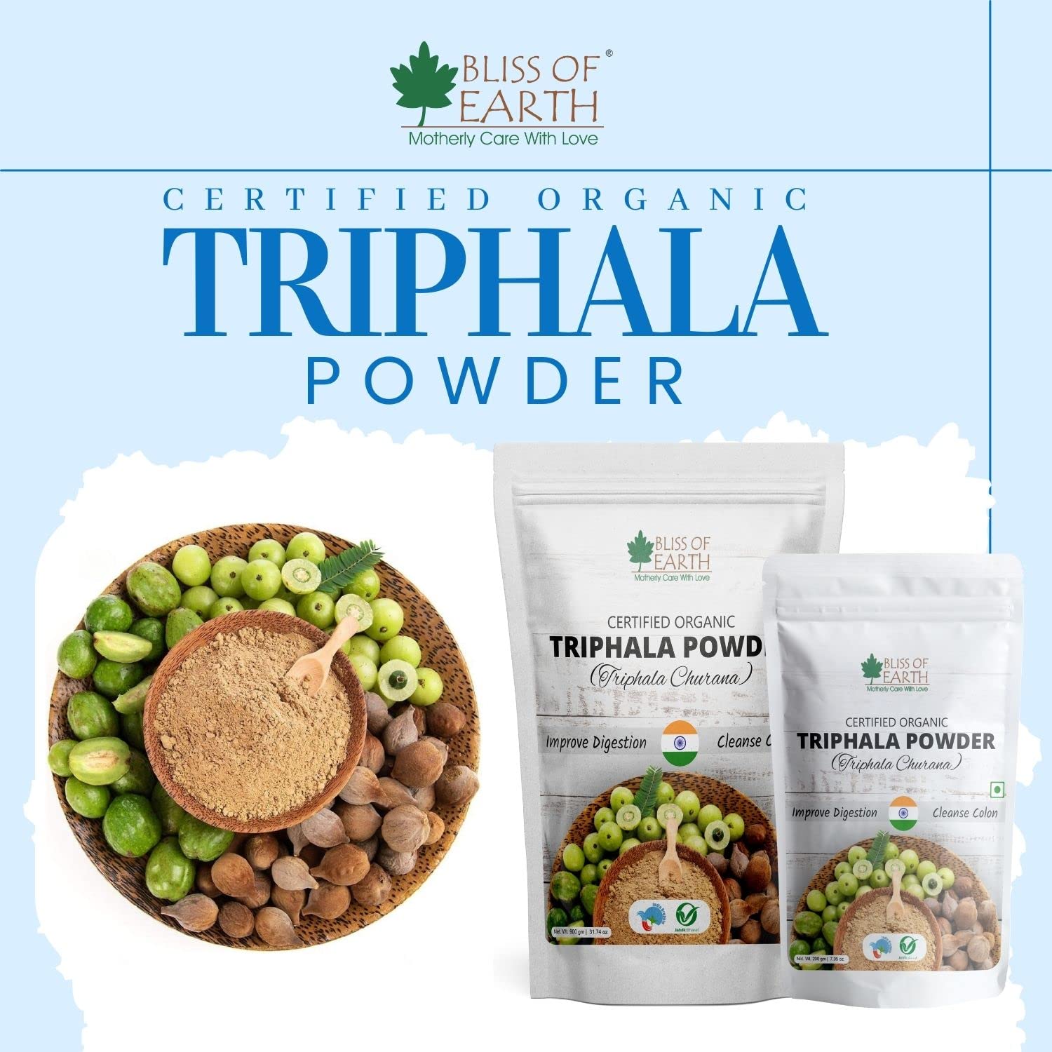 Bliss of Earth Organic Triphala Powder, Ayurvedic Churna, Herbal Blend- image 6
