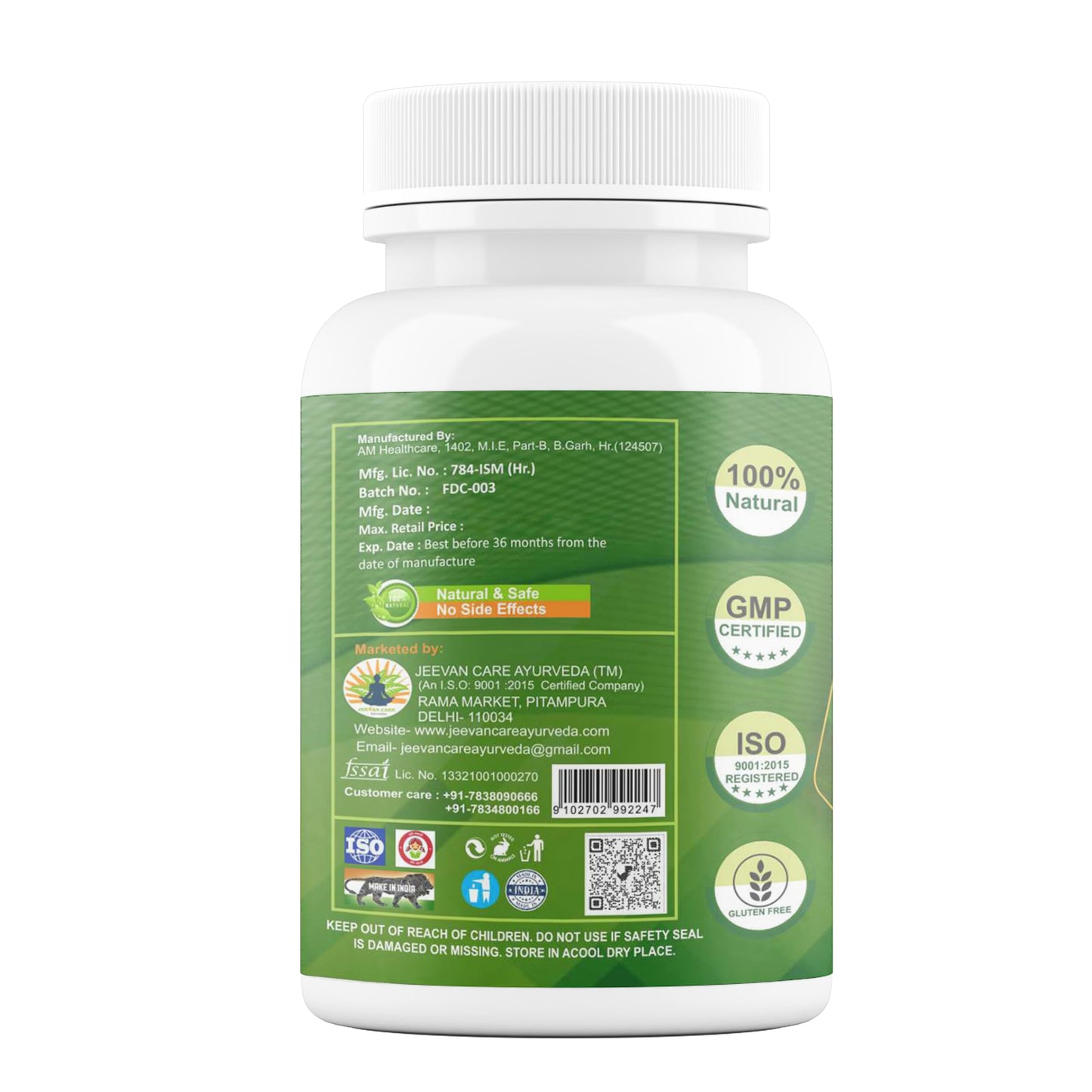 Divya Shree Fat Detox | Ayurvedic Capsules | Herbal Fat Burner for Weight Management & Metabolism Boost (30 capsules)