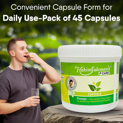 Hakim Suleman's P Care Capsules – Natural Health Supplement, 60 Capsules