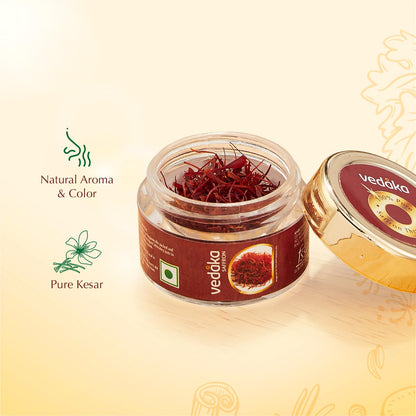 Amazon Brand - Vedaka Saffron | 1 G | Kesar