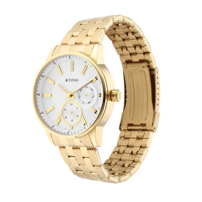 Titan Analog White Dial Men's Watch-NP9441YM01/NP9441YM01- image 4