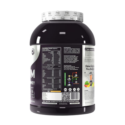 MB Muscle Blast,Premium Whey Protein Powder,Whey Protein, Black Edition | Zero Sugar | (CAFE MOCHA, 2KG)