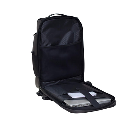 SWISS MILITARY Helium 21L Laptop Backpack Fits 15.6" Laptop USB Charging Port, Trolley Strap, Anti-Theft Pocket, Spacious Compartments, Water-Resistant for Travel, Work & College (Brown)