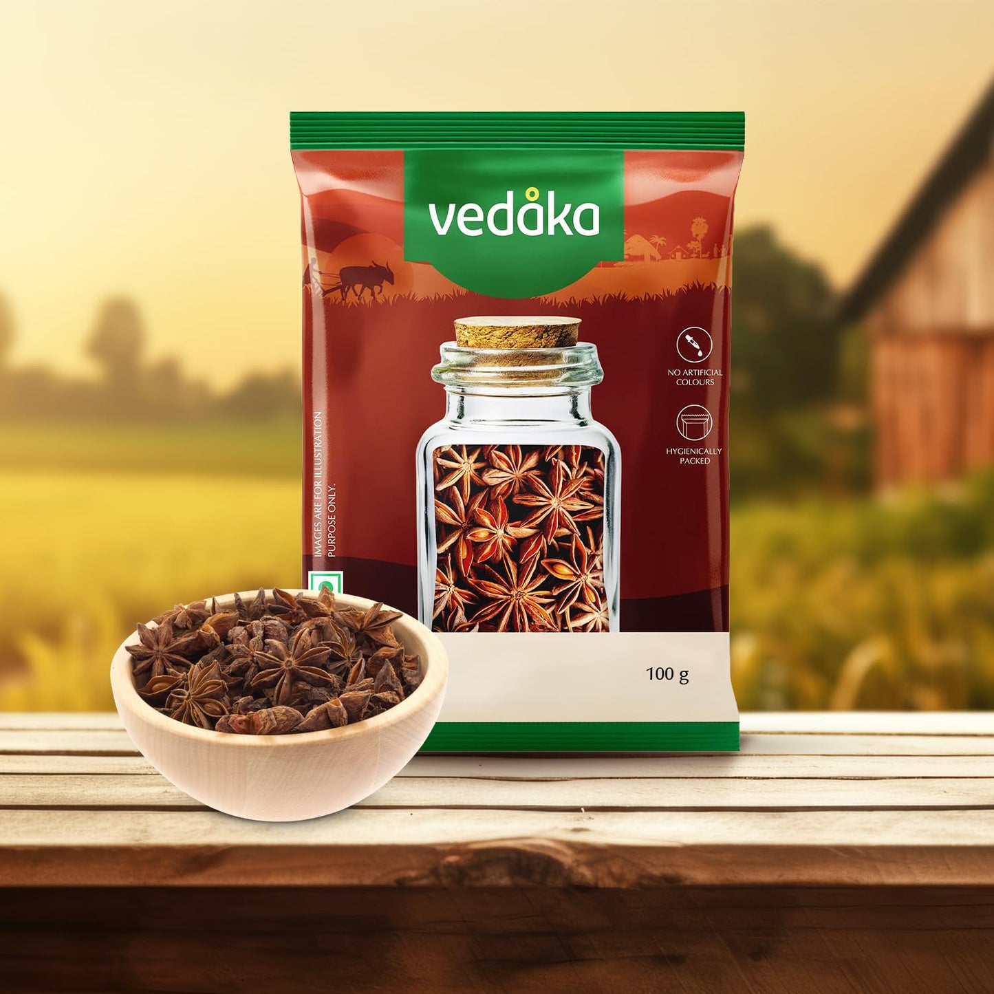 Amazon Brand - Vedaka Star Anise, 100 g