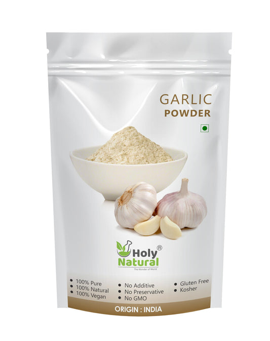 Holy Natural Garlic Powder (100 gm) | Ready To Use Lahesun Powder | For Garlic Bread, Soup, Sabji, Sauces etc.