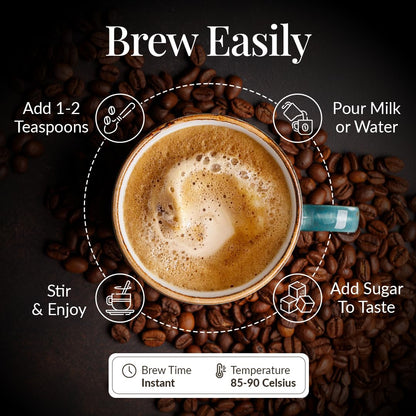 TGL Co. Morning Motivation Instant Coffee 100% Arabica Freeze Dried (100 Gm) | Anti Oxidant | Boost Energy | No Artificial Flavour