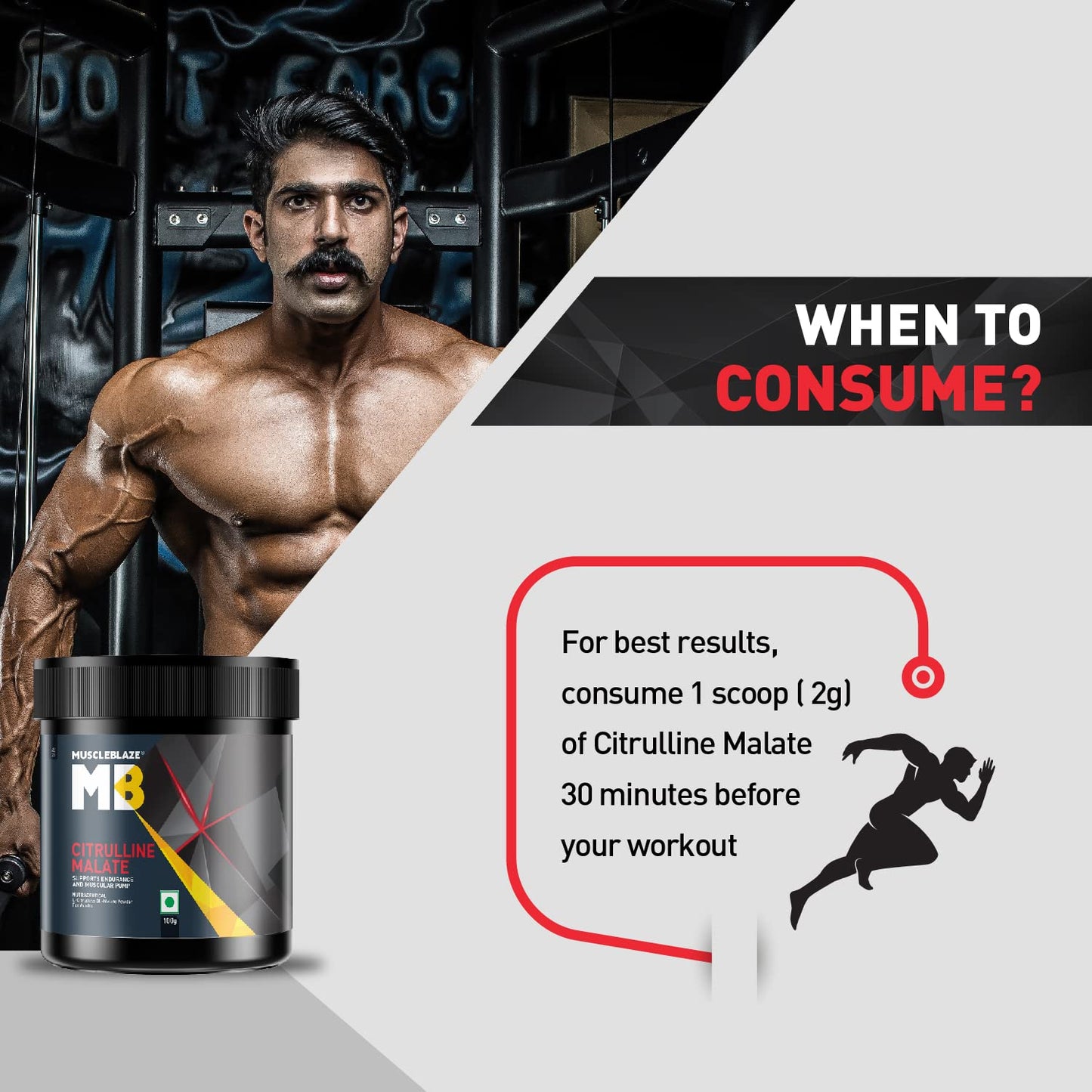 MuscleBlaze Citrulline Malate Powder(Unflavoured, 100G), 1 count, 50 se- image 6