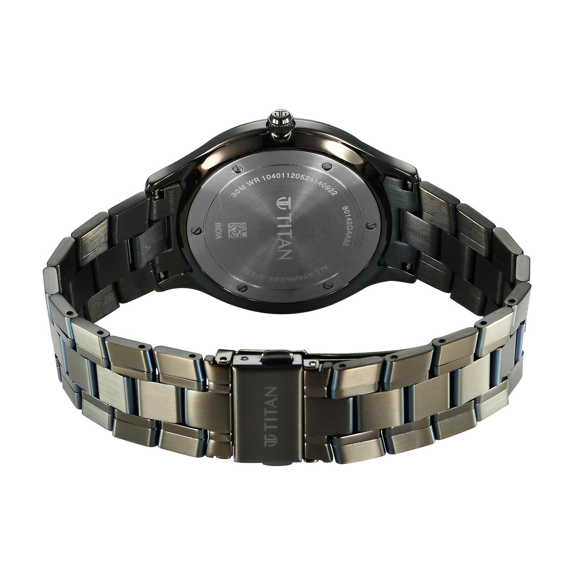 Titan Clasique Slim Quartz Analog with Date Brown Dial with Two Toned C- image 2