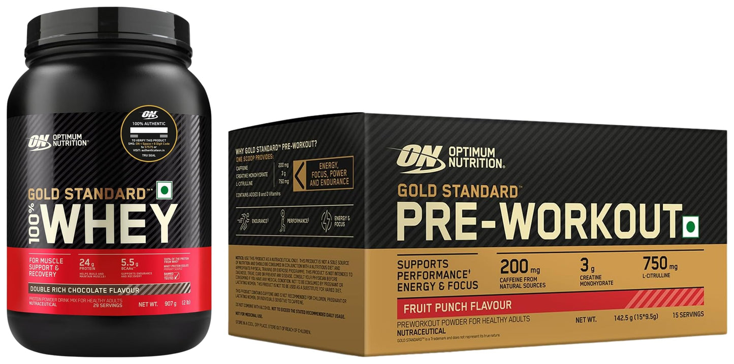 Optimum Nutrition (ON) Gold Standard 100% Whey -2 lbs (Double Rich Chocolate) an