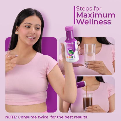 Hindratan Jamun Neem Karela Juice for Detoxification | Organic Juice for Blood Purifying & Lowering High Glucose Levels | Natural Gut Cleanser (500ml)