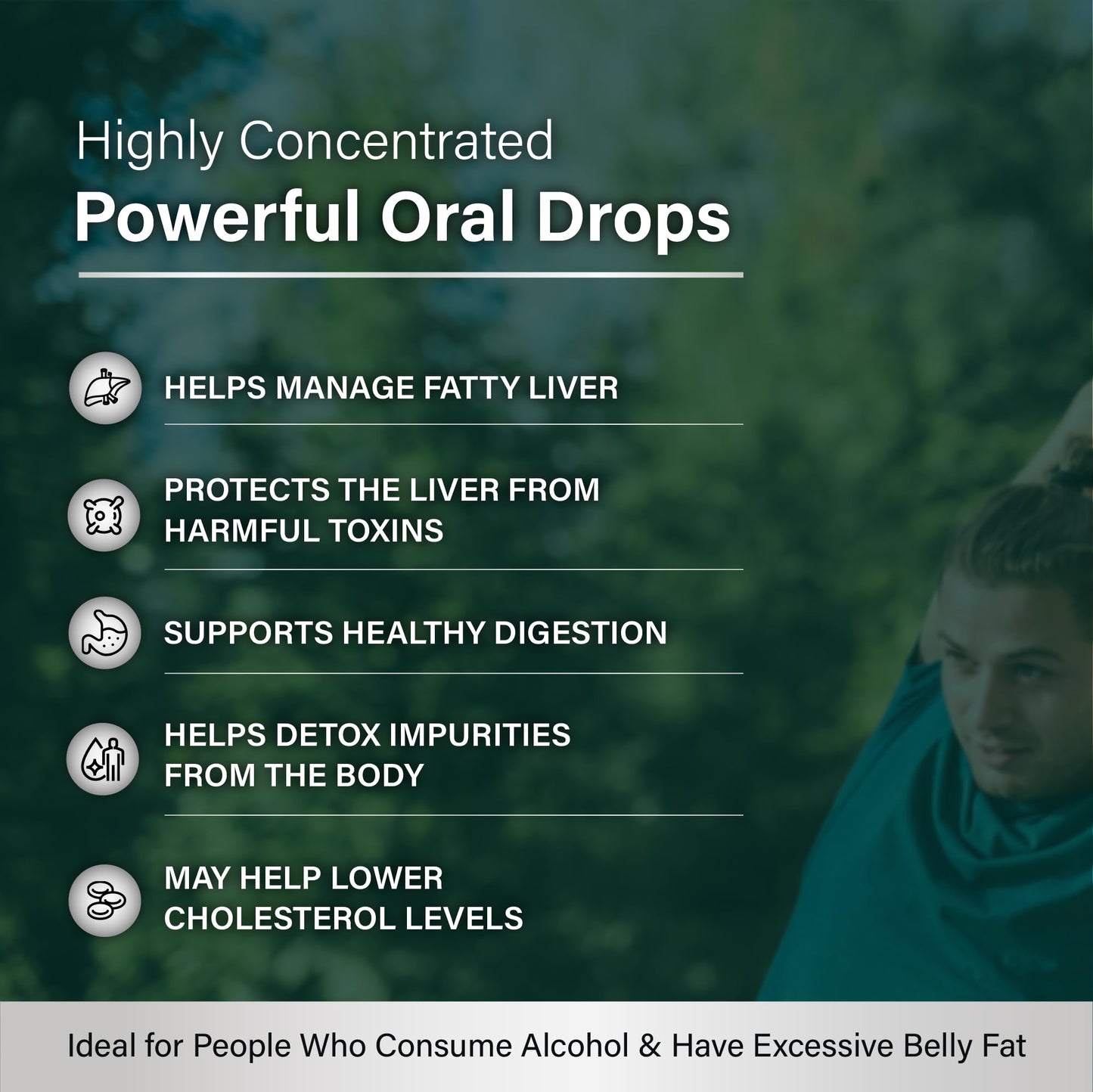 Sukham Liver Detox Drops | 30ml | 40 days | Kalmegh (Andrographis) & Bhui Amla | Helps with Liver Health, Acidity & Indigestion | Preservative Free | Natural & 100% Ayurvedic Oral Drops | Men & Women