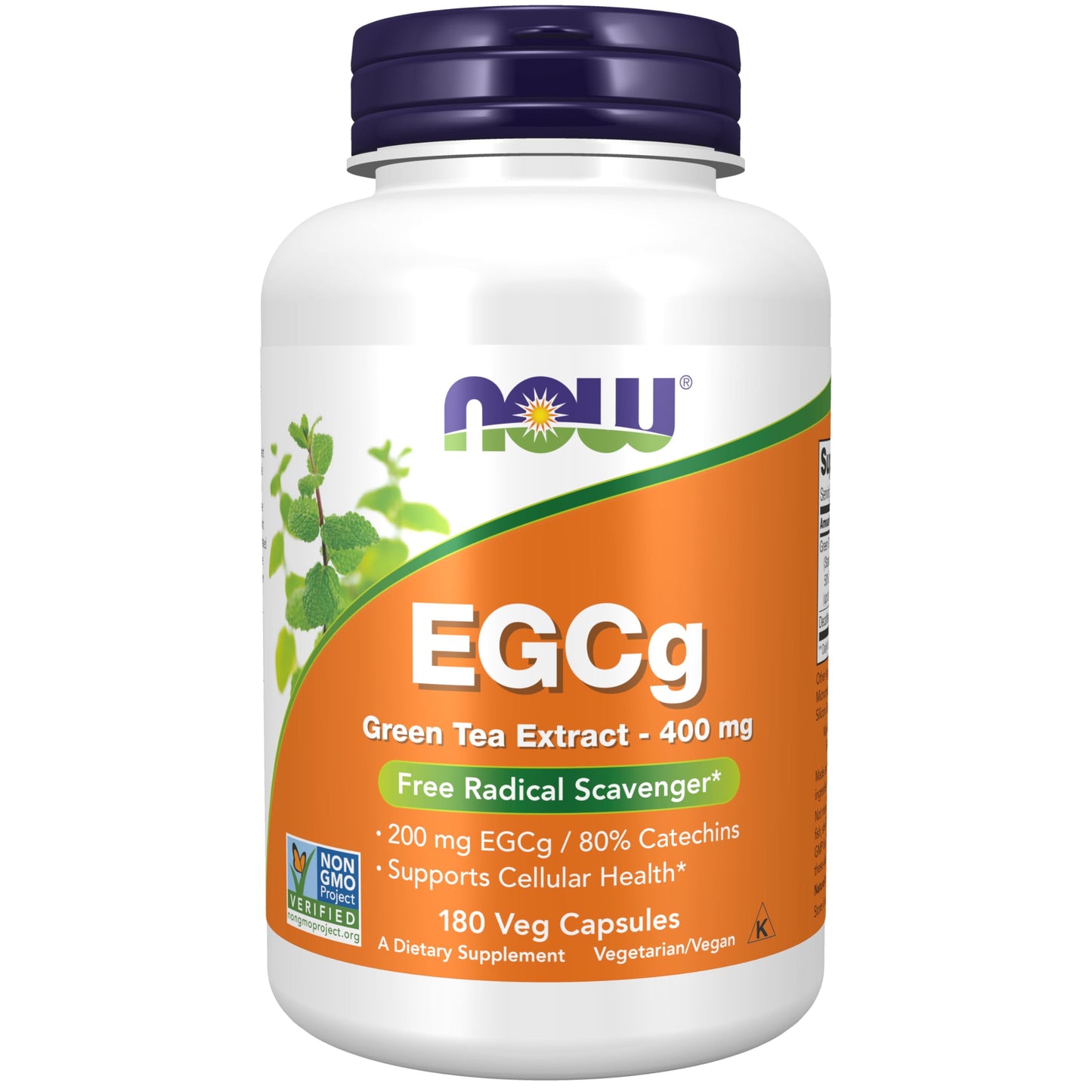Now Foods, EGCg, Green Tea Extract, 400 mg, 180 Vcaps