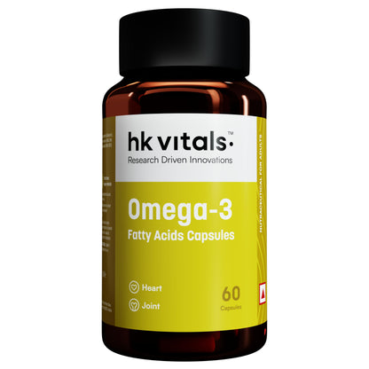HealthKart HK Vitals Omega 3, 1000 mg Omega 3 with 180 mg EPA & 120 mg DHA, for