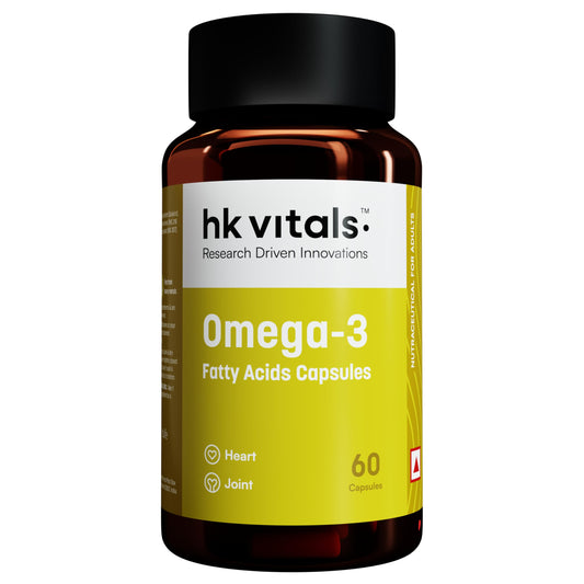 HealthKart HK Vitals Omega 3, 1000 mg Omega 3 with 180 mg EPA & 120 mg DHA, for