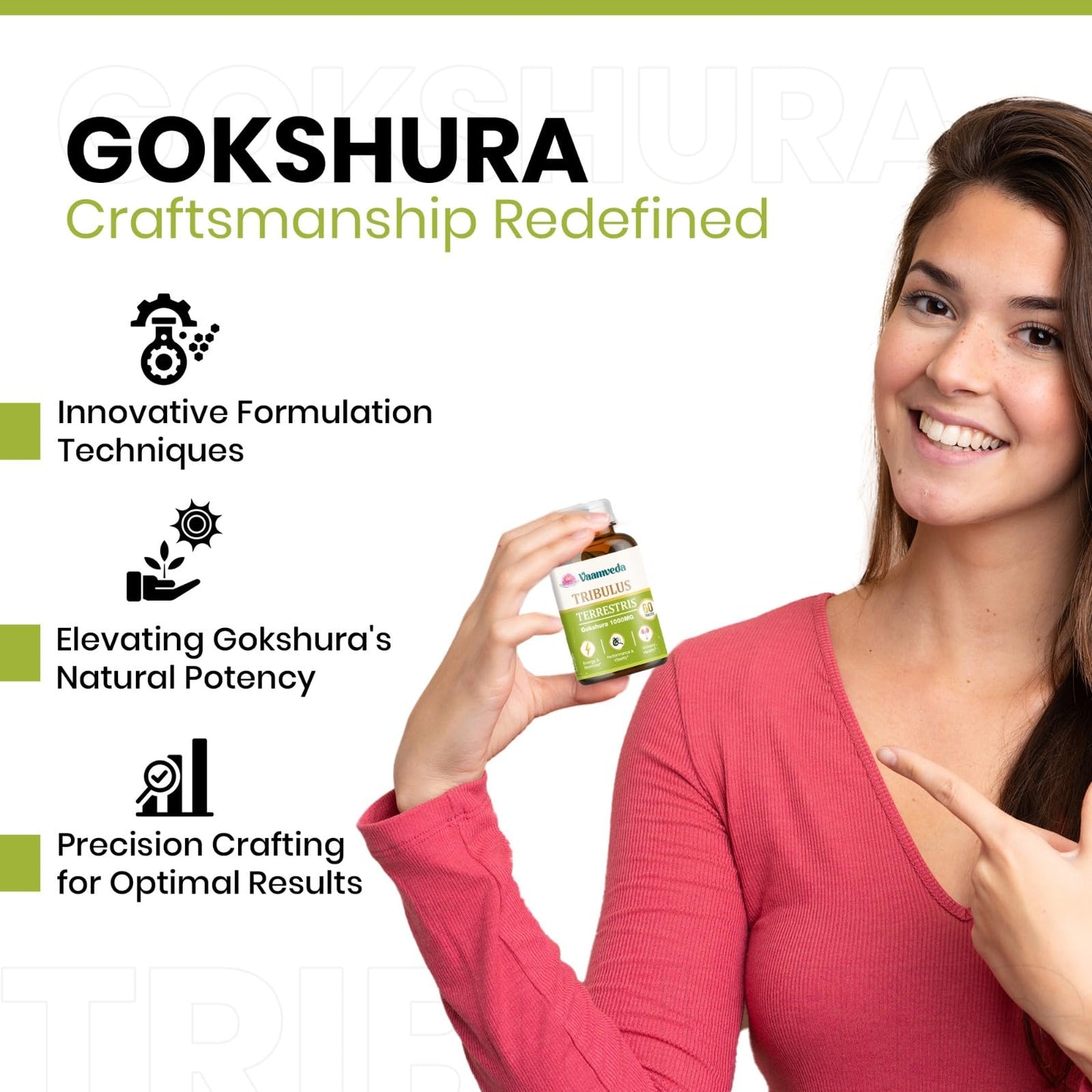 Gokhru Gokshura Tablets 1000MG| Gokshura Capsule | Tribulus Terristris Capsules – 60 Tablets (4)