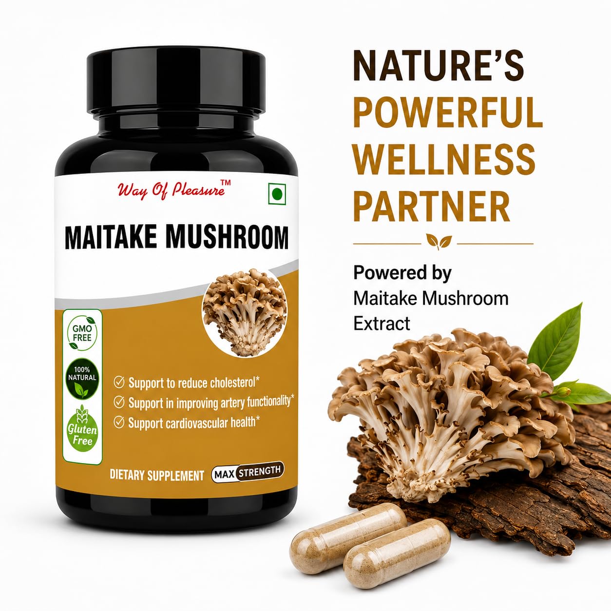 Way Of Pleasure Maitake Mushroom 60 Capsule