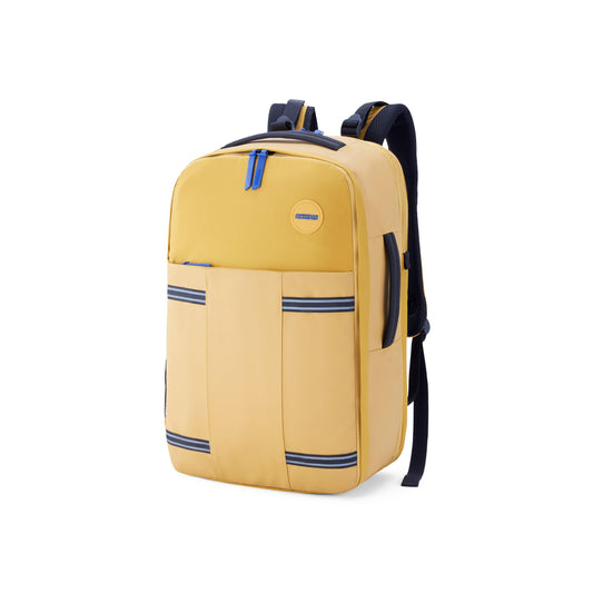 American Tourister Aston 2.0 | 40 Ltrs | 2 Compartments | Bottle Pocket | Ergonomic Padded Back Panel & Shoulder Straps | Outdoor Laptop Backpack | 1 Year International Warranty | Yellow