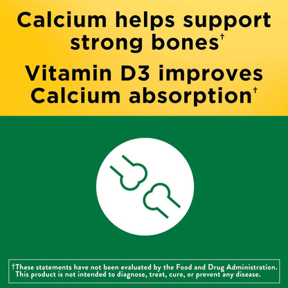 Nature Made Calcium 500 Mg and Vitamin D Tablets, Tablets, 130-Count