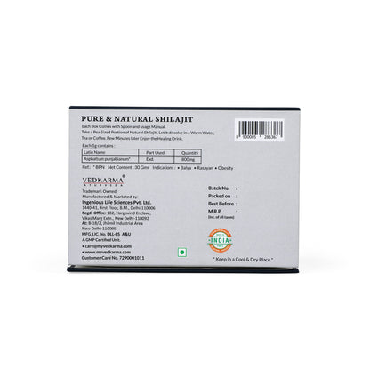 VEDKARMA Himalayan Shilajit Resin Form Pack Of 1 (15 Gm)- image 4