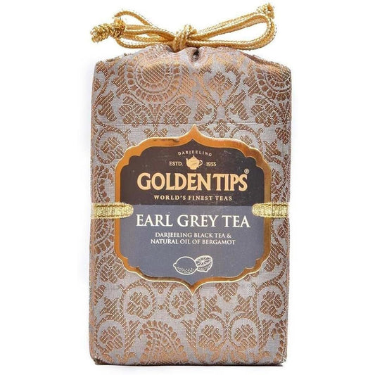 Golden Tips Premium Earl Grey Loose Leaf Black Tea,Full-Leaf Blend Infused with Bergamot, Refreshing & Citrusy Flavor, Classic English Tea, Aromatic & Rich Taste (100 Gram 50 cups)