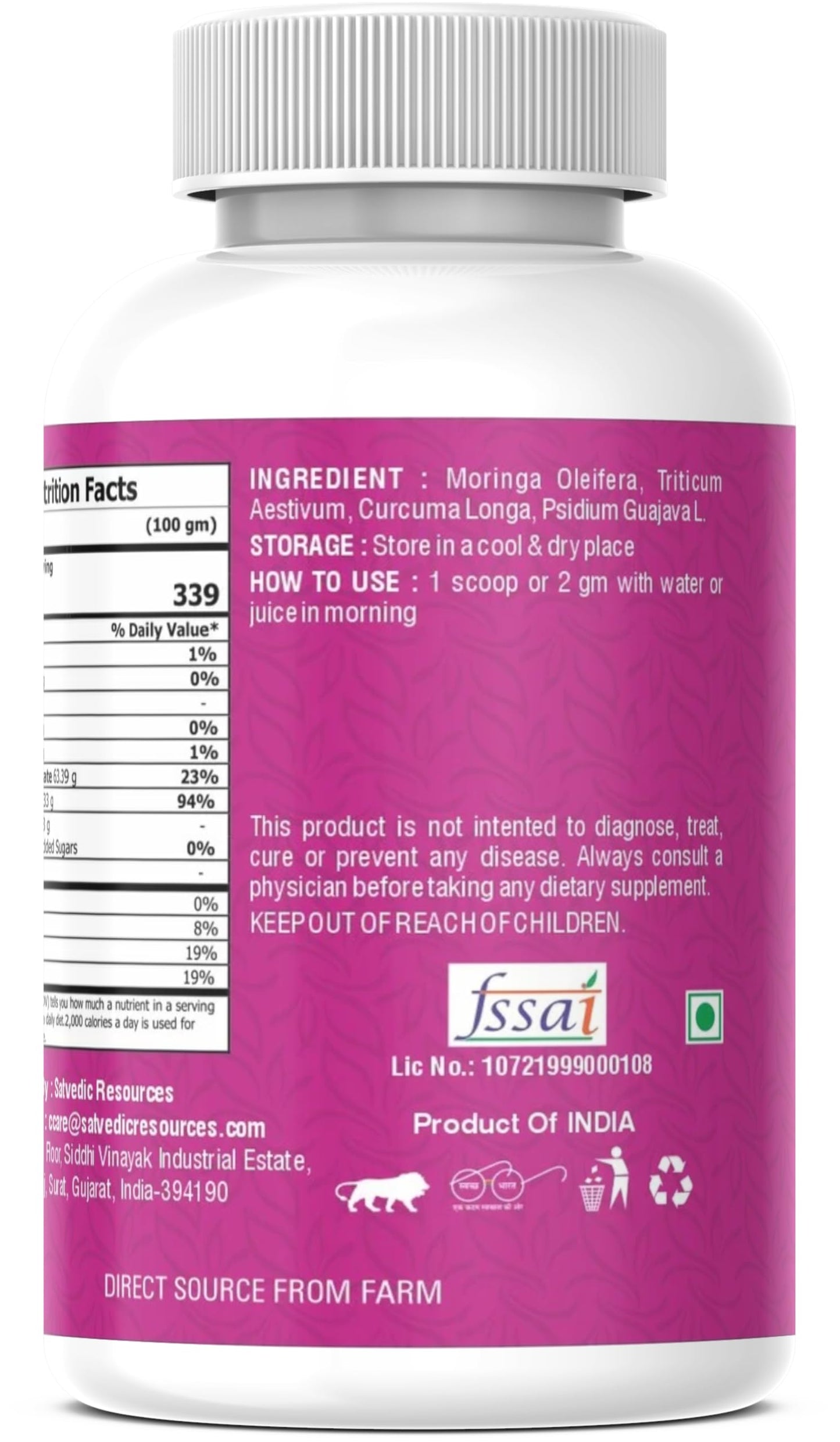 Sat Wellness Supefood Pro 4 Powder Herbal Supplements For Personal Health Care Improvement Help to improve immunity boost | improve digestive system | help to reduce in joint pain |