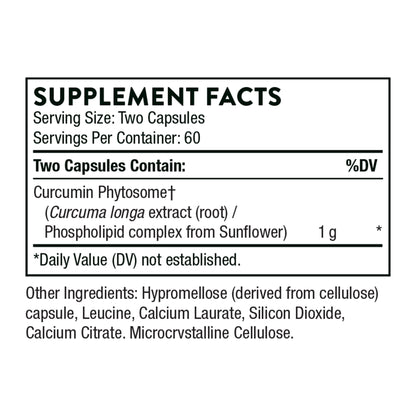 Thorne Research Curcumin Phytosome Supplement Capsules, 120 Count- image 6