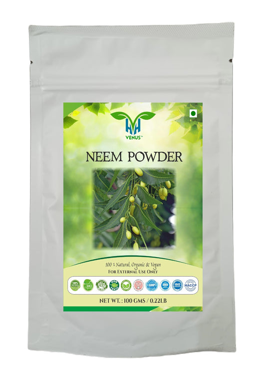 VENUS Unisex Neem Powder For Hair Care | Natural - 100% Ground Azadirachta Indica Leaves (100 Grams)