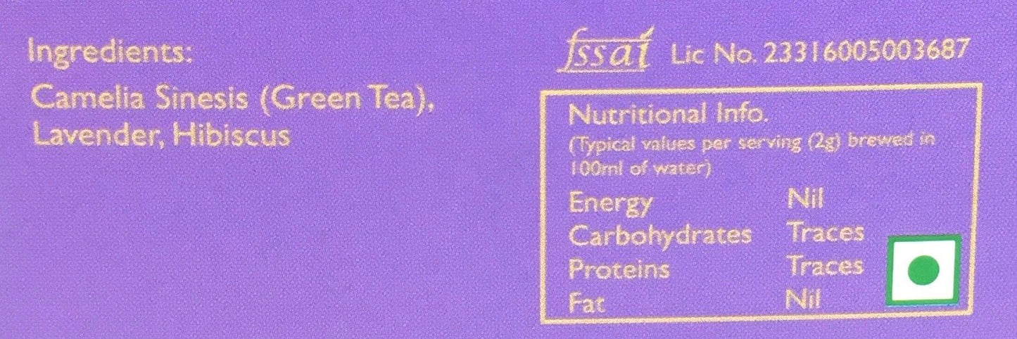 Tassyam Green Tea, Lavender Hibiscus, 50 Grams | Luxury Box - Loose Lea?