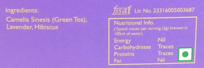 Tassyam Green Tea, Lavender Hibiscus, 50 Grams | Luxury Box - Loose Lea?