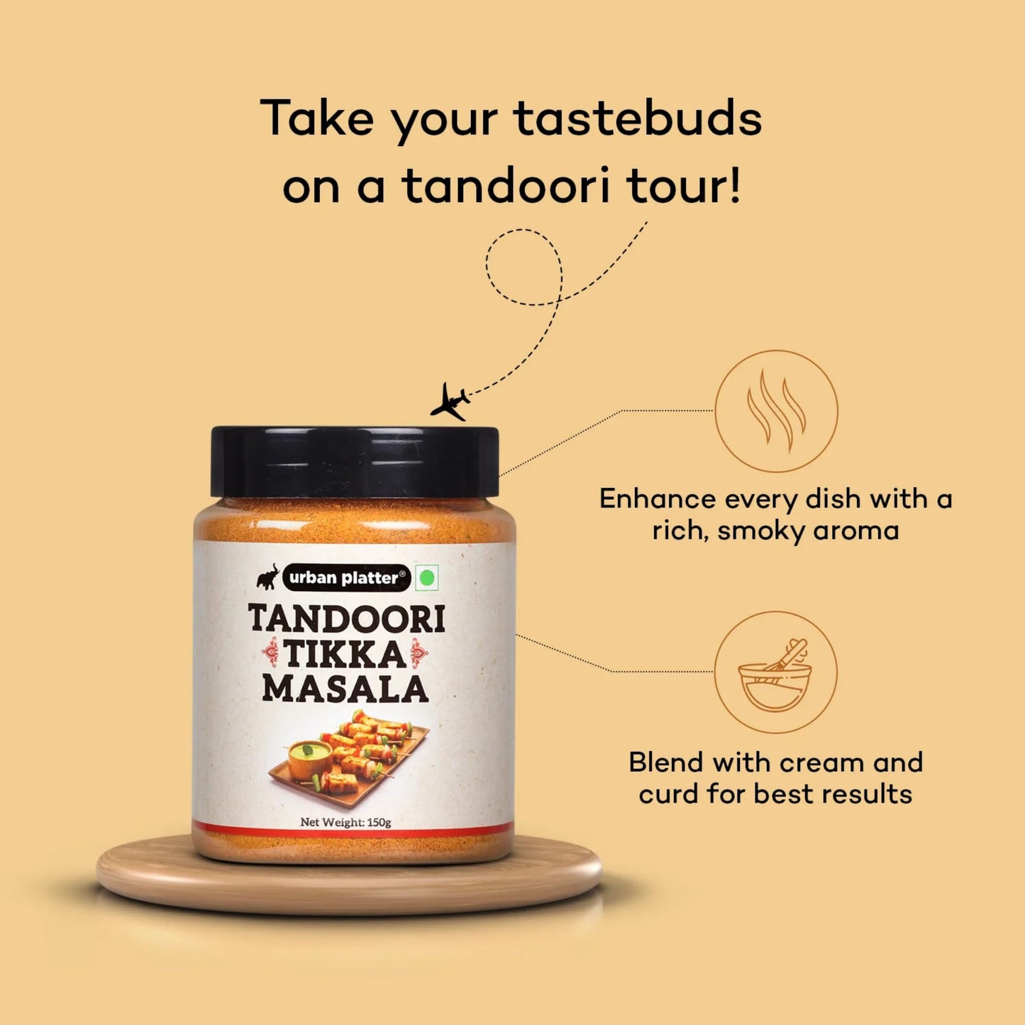 urban platter Tandoori Tikka Masala Powder, 1 [Masala|Flavourful Blend Of Spices|Sprinkle Or Add To Your Appetizers, Gravies, Veggies, Fries],150 Grams