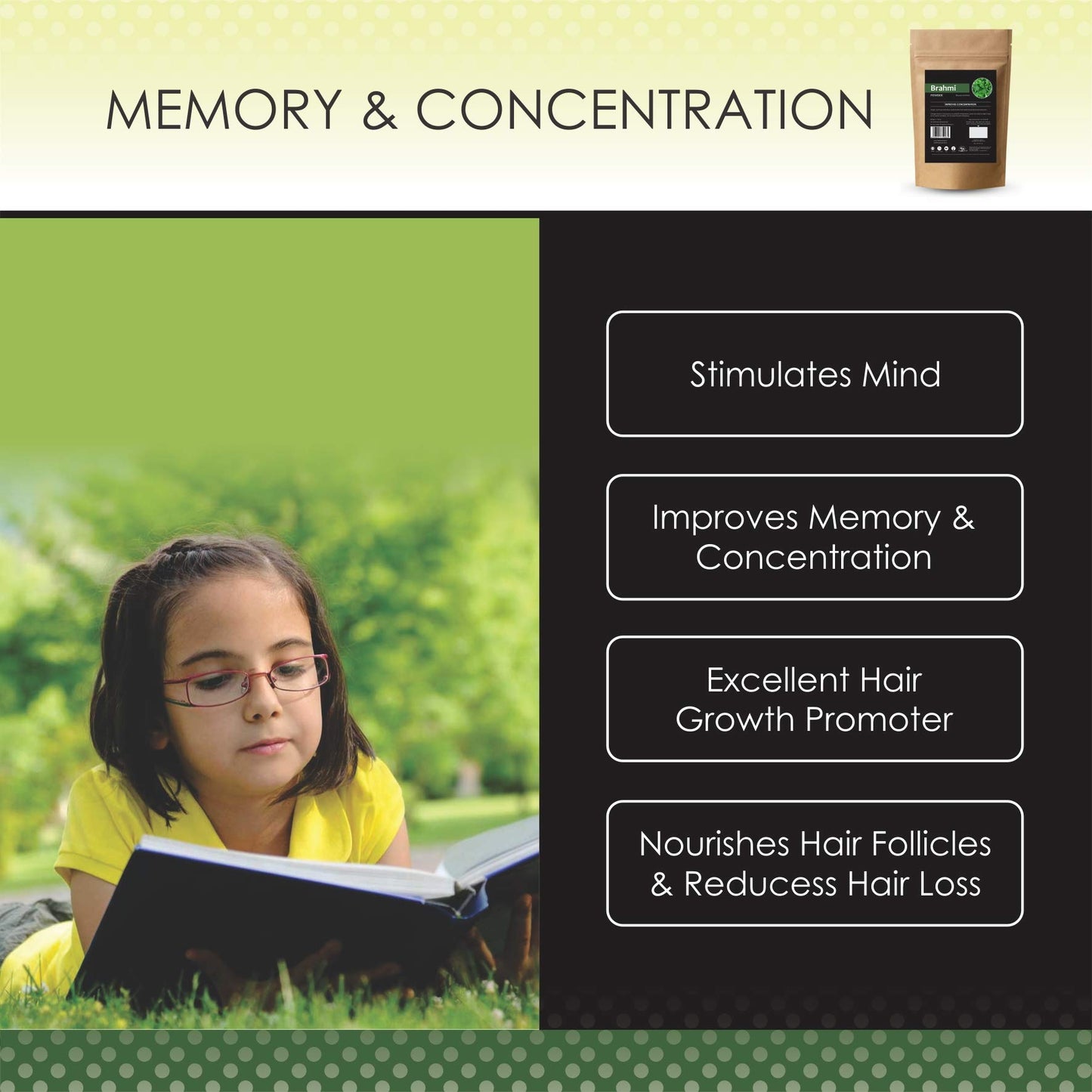 Herb Essential Pure Brahmi Powder - 50 G- image 4