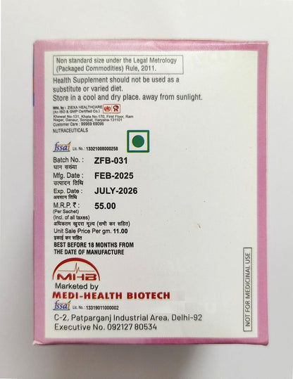 Virgo Healthcare Lyco Health-A, L-Arginine, Sugarfree (20 Sachets)