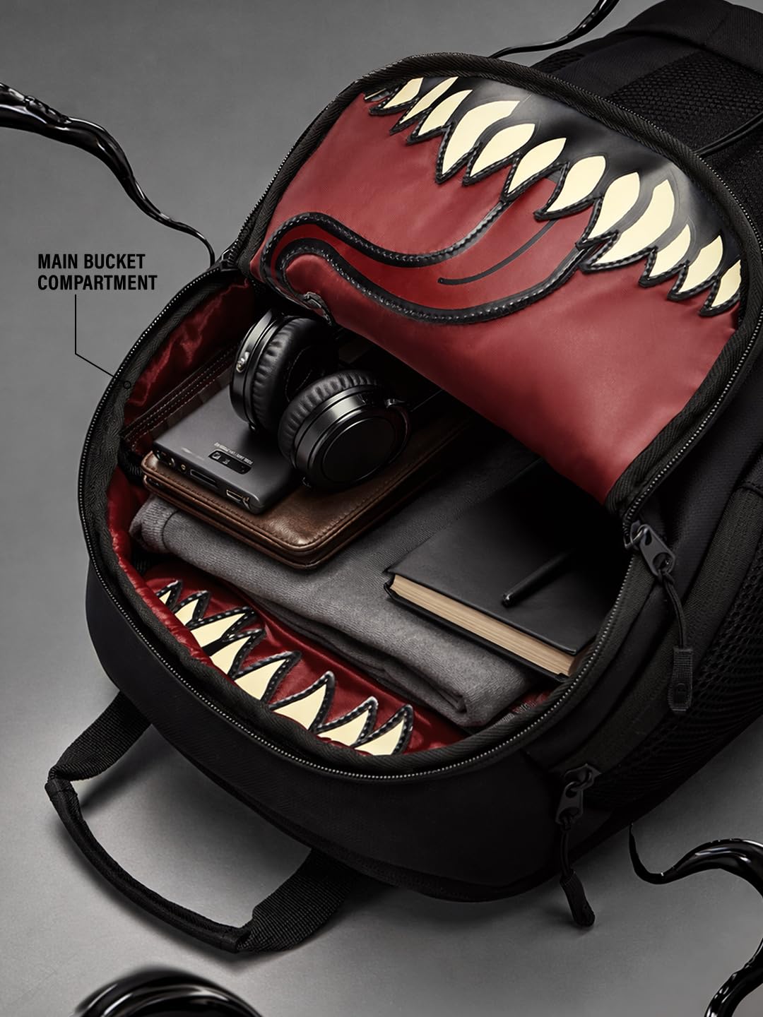 The Souled Store Venom: Lethal Backpacks | High-Performance Urban Tech Bag | Water-Resistant Multi-Pocket Laptop Rucksack for Men & Women | Durable & Stylish Travel Backpack