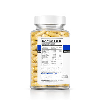 BioEssentia Magnesium Bisglycinate 1200 mg per Serving | 100% Chelated, Non-Buffered Magnesium Supplement | High Absorption | Supports Sleep, Stress & Muscle Recovery | 100 Veg Capsules
