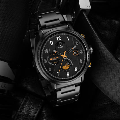 Titan Octane Aerobatics Black Dial Chronograph Stainless Steel Strap Wa- image 3