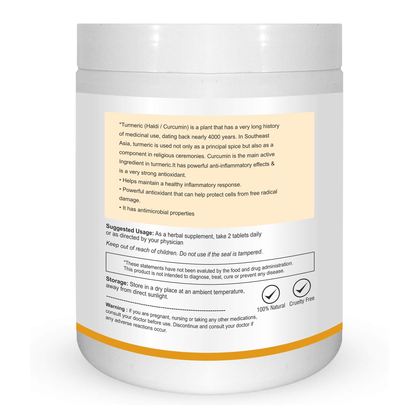 Herb Essential Turmeric Tablets, 500 Mg, 1000 Tablets, Promotes Healthy- image 5