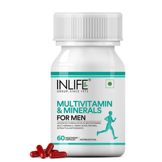 INLIFE Multivitamin for Men Supplement, Vitamins Minerals, 60 Veg Caps