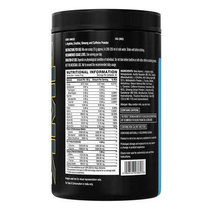 GNC AMP Gold Series Ultra Rush Pre-Workout | 450 gm | 30 Servings | Maximum Energy & Stamina | Deep Mental Focus | Powerful Muscle Pump | 4.5g Beta-Alanine | 1.5g L-Citrulline | 2.5g L-Arginine | Fruit Punch