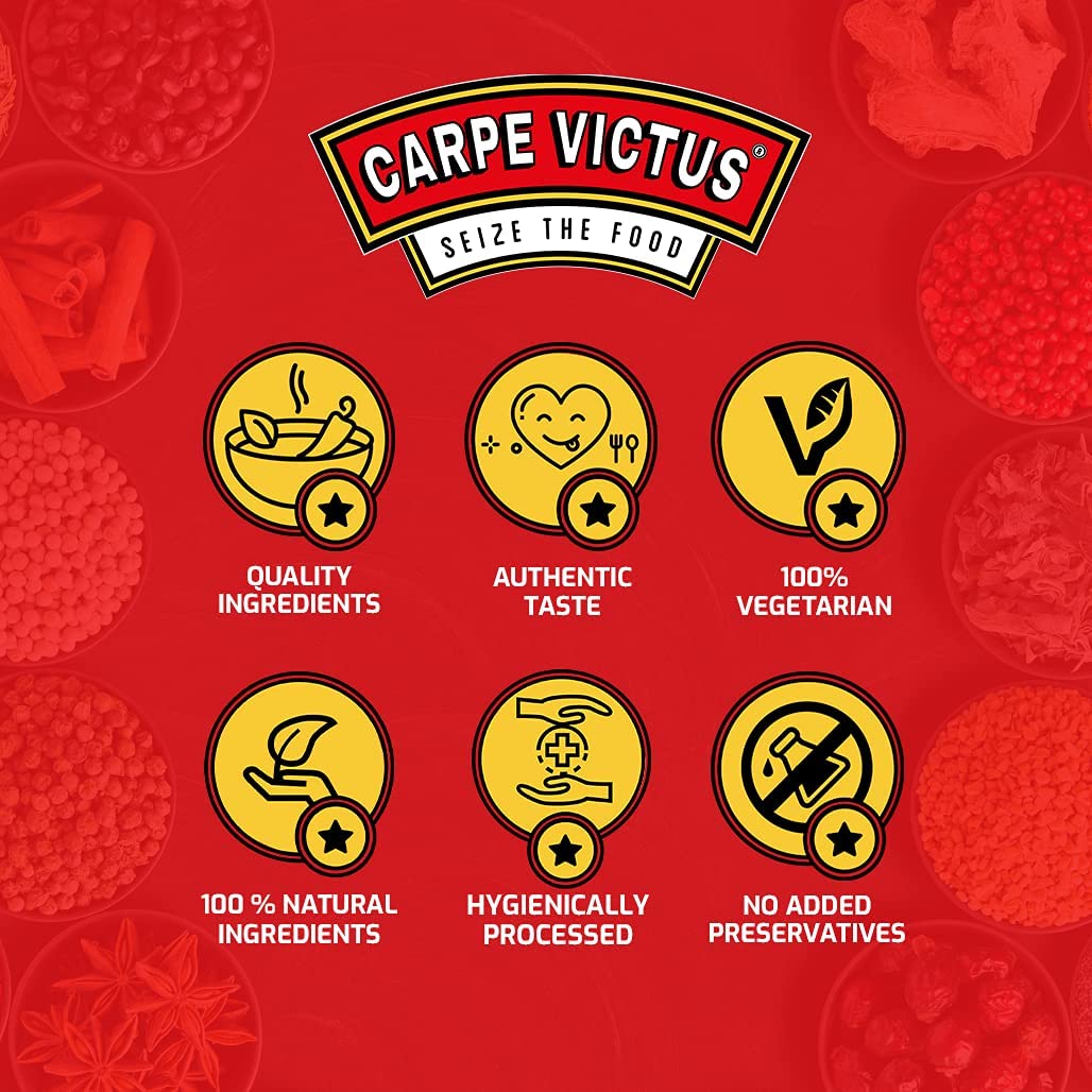 Carpe Victus No Onion No Garlic Jain Mixed Herbs Seasoning for Italian Cuisine, Premium Blend of Aromatic Herbs for Seasonings and Cooking, Fine Quality Spice Mix for Pasta & Pizza, 100 grams