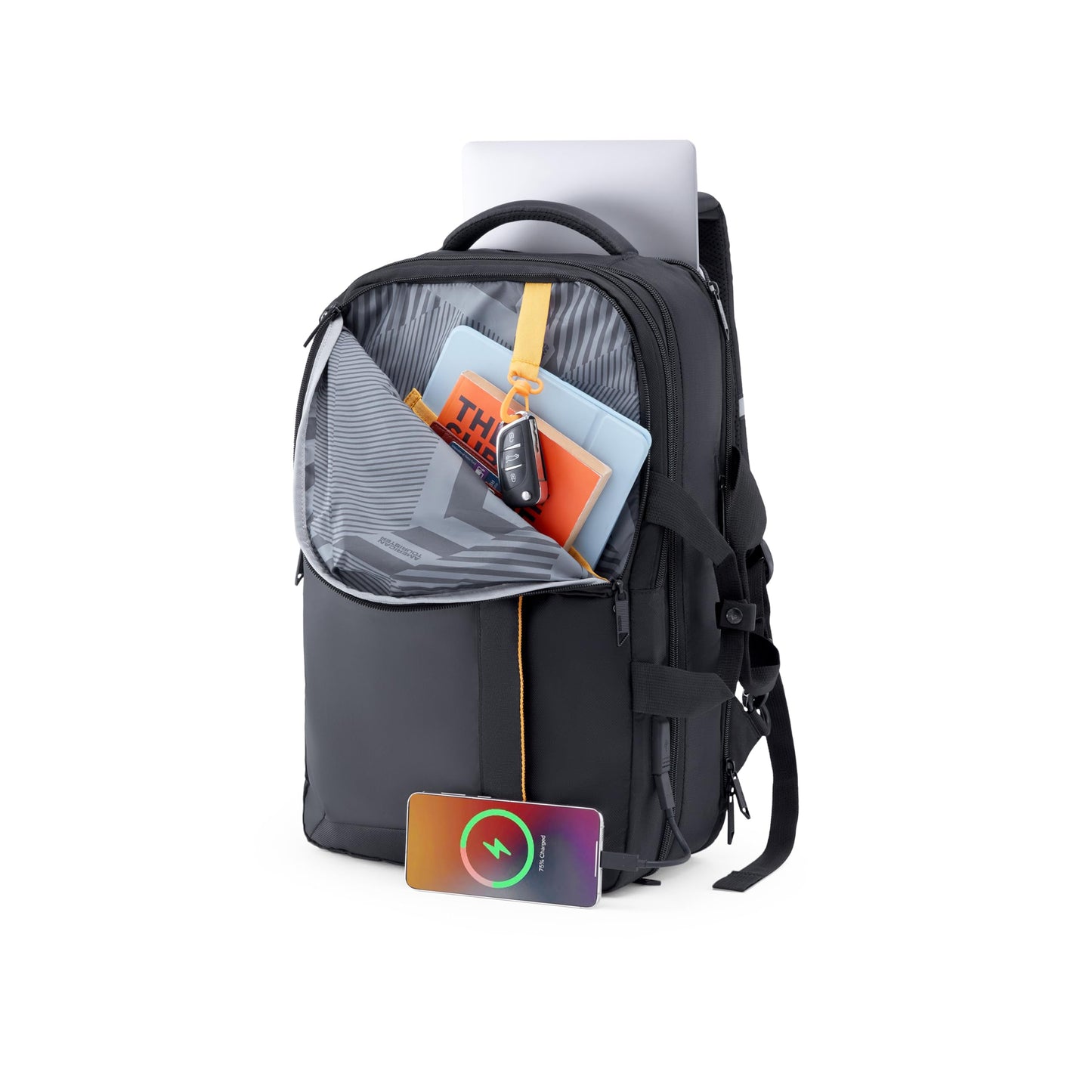 American Tourister Segno 4.0 | 32 Ltrs | 4 Compartments | Bottle Pocket | Ergonomic Padded Back Panel & Shoulder Straps | Laptop Backpack | 1 Year International Warranty | Black