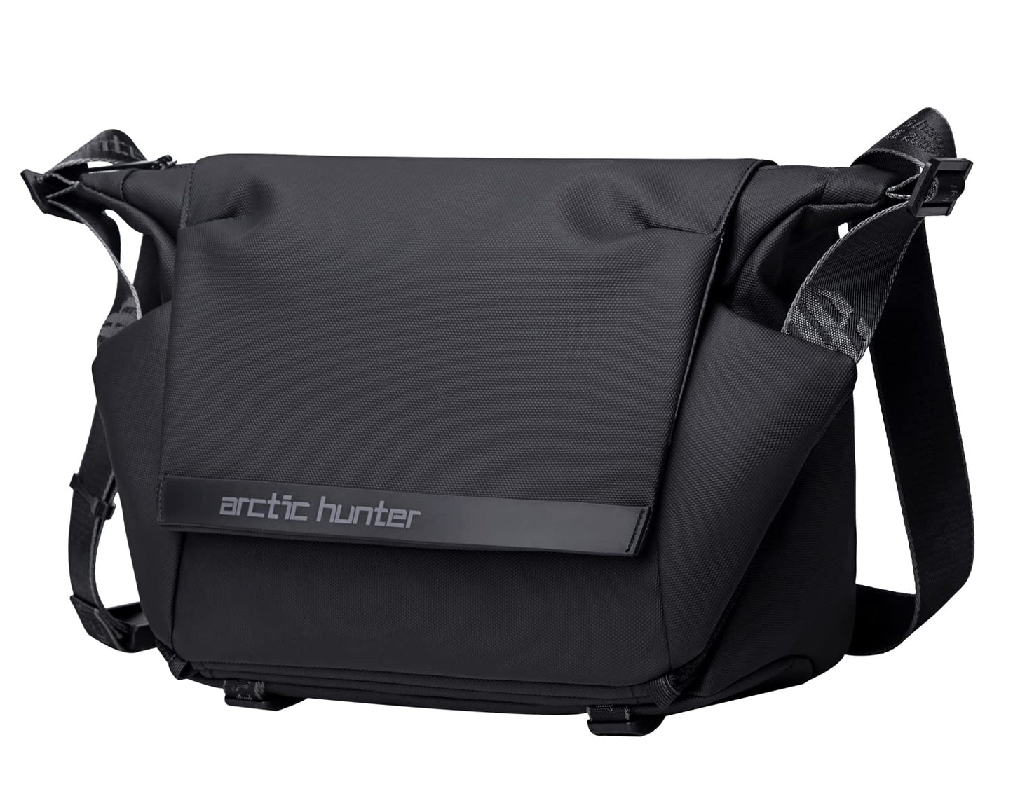 Arctic Hunter Large Sling Bag for Men Crossbody 13L Big Side Bag for 10.9" iPad Pocket with Padded Shoulder Strap Water Resistant Messenger Bag Shoulder Bag for Travel Office College, Black