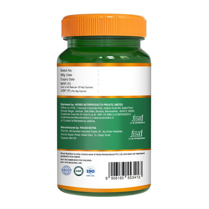 Pure Nutrition Phosphorus 600mg – 120 Veg Capsules | Supports Bone & Teeth Health | Kidney, Nerve & Energy Support | Daily Mineral Supplement for Men & Women