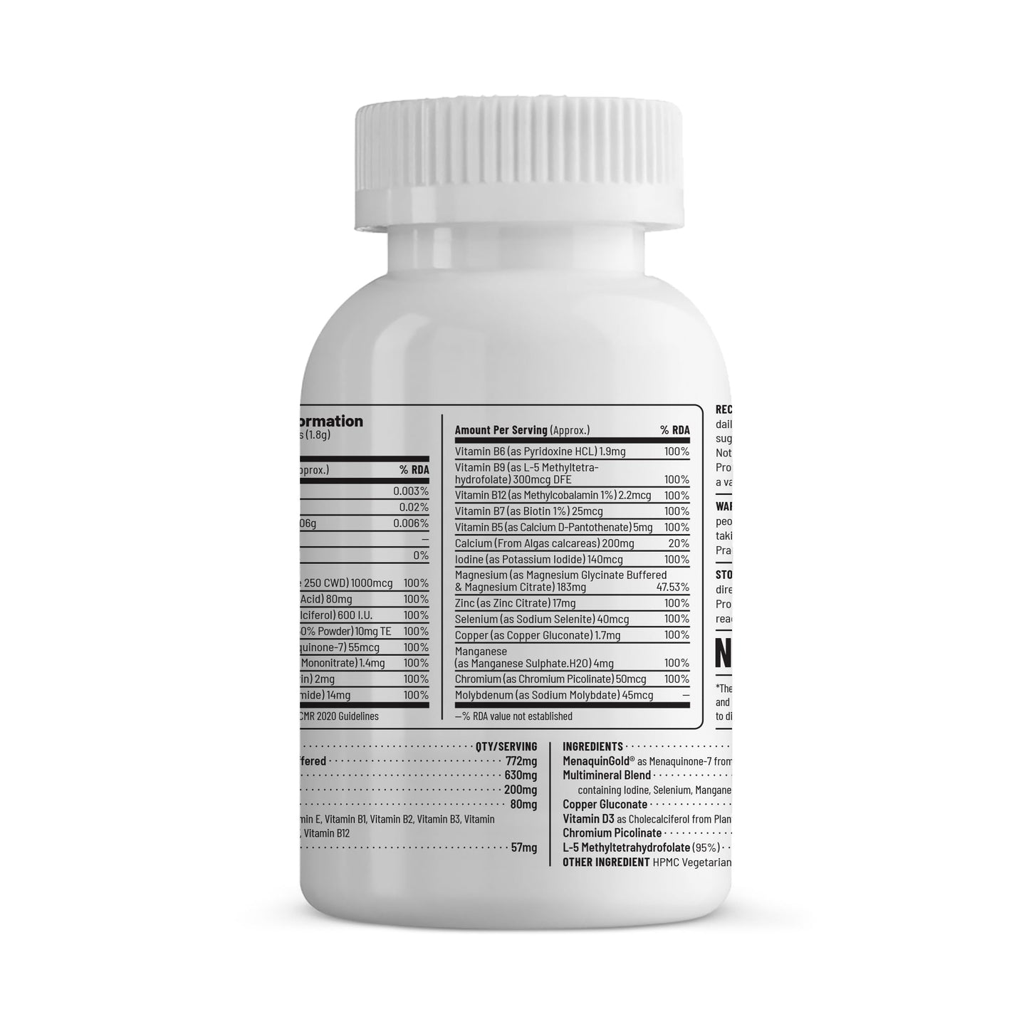 Unived Multivitamin & Minerals Capsule for Men | 100% RDA of all Vitamins with Algae Calcium & Plant-Based Vitamin D3 plus Important Minerals | Complete formulation for Health & Wellbeing