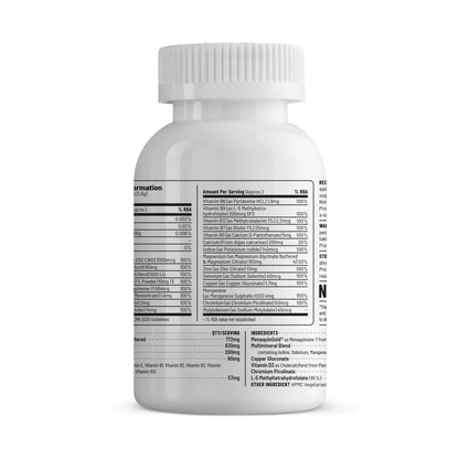 Unived Multivitamin & Minerals Capsule for Men | 100% RDA of all Vitamins with Algae Calcium & Plant-Based Vitamin D3 plus Important Minerals | Complete formulation for Health & Wellbeing