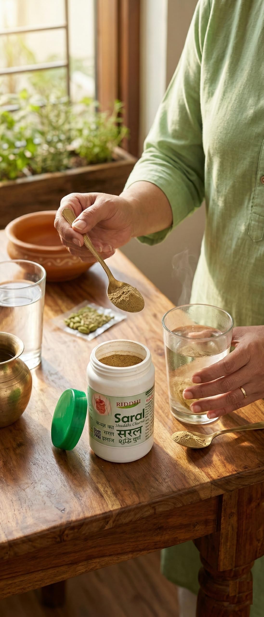Saral Shuddhi Churna for Relief in Severe Constipation, Acidity and Gas, Plant Based Natural Constipation Solution, Clinically Proven, Herbal, Strong – (250 Gm)