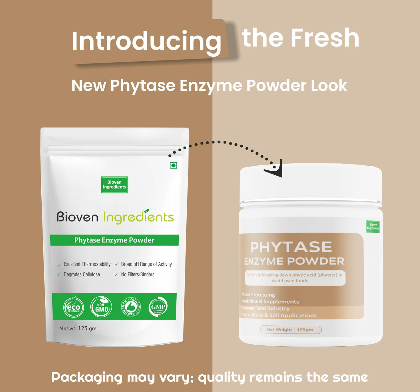 Bioven Ingredients Phytase Enzyme Powder Feed Grade/ Food Grade for Food Processing, Poultry,Swine,Ruminants & Aquaculture,Improved Nutrient Absorption, Enhanced Digestibility & Enhanced Nutritional Value