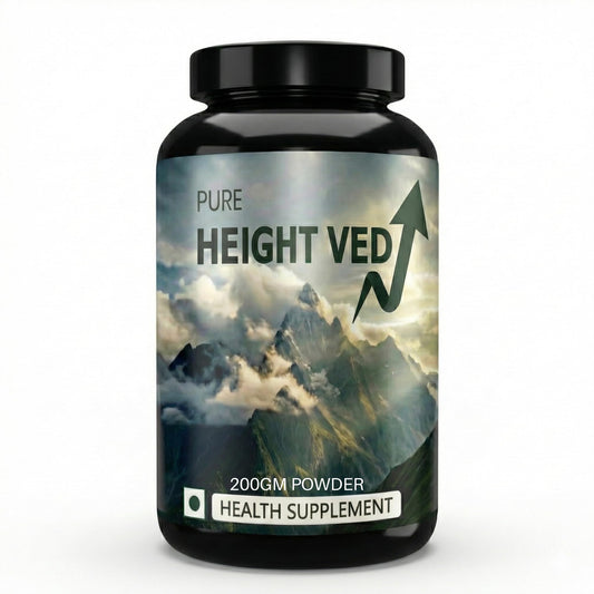 Strength Core The Height Veda Supreme Formula – Natural Ayurvedic Supplement for Height & Bone Health | 200Gram powder for Teens & Adults | Supports Growth & Wellness