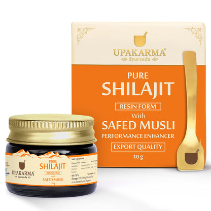 UPAKARMA Ayurveda Shilajit/Shilajeet Resin with Safed Musli - 10g