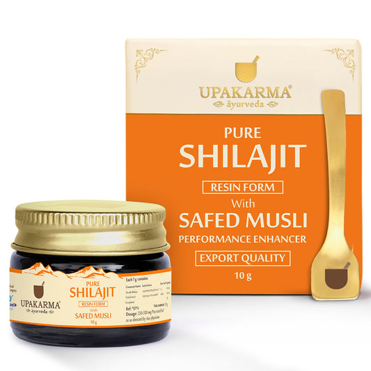 UPAKARMA Ayurveda Shilajit/Shilajeet Resin with Safed Musli - 10g
