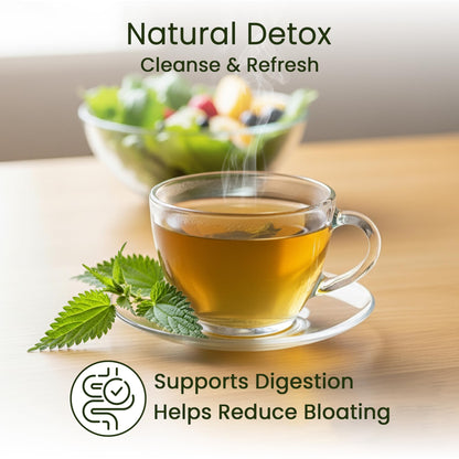 Teamonk Stinging Nettle Leaf Tea (100g) | Loose Leaves, Caffeine-Free, Herbal Tea For Weight Loss | Rich in Nutrients & Antioxidants, Supports Blood Pressure Management & Immunity Boost | Detox